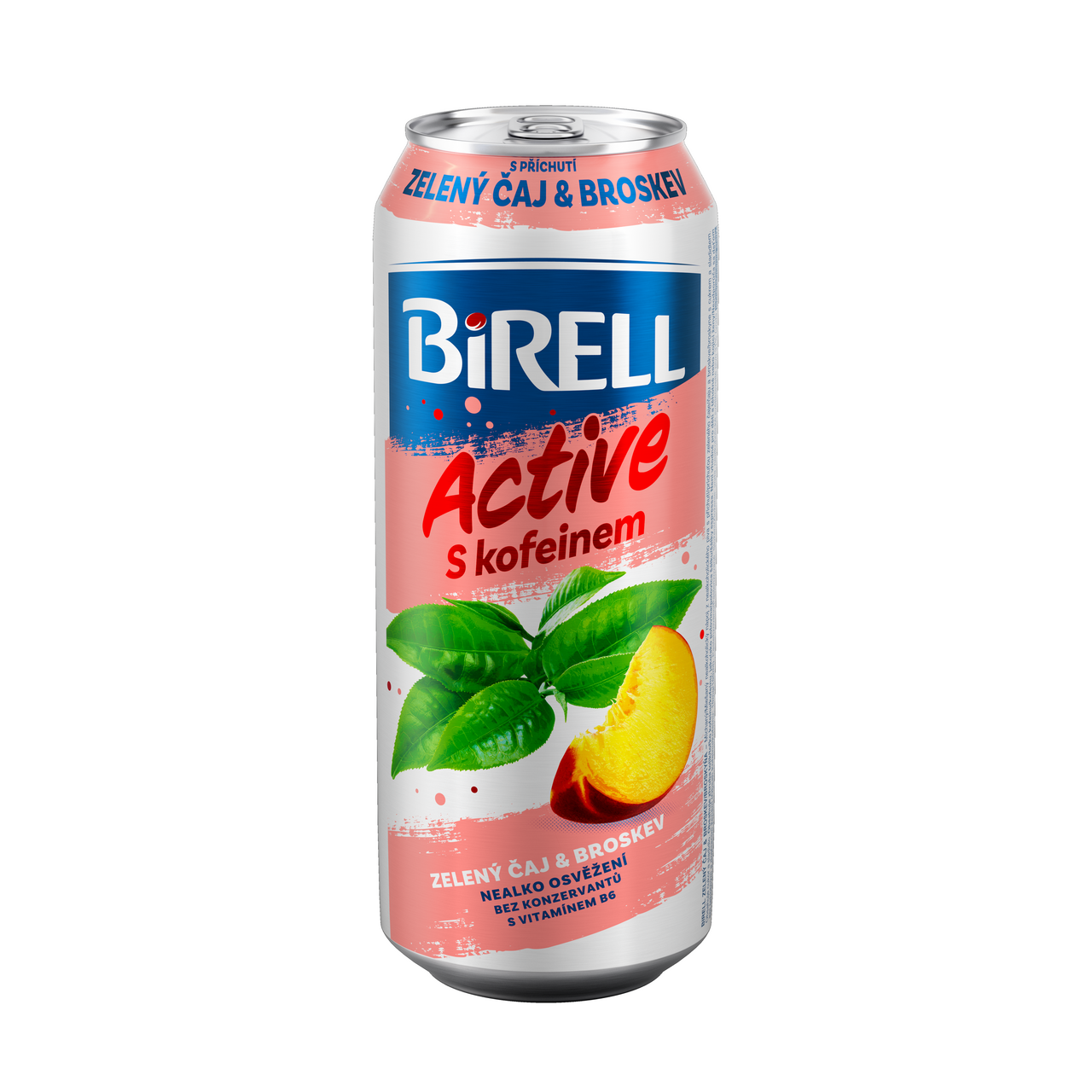 BIRELL Zelený čaj broskev 24 x 330 ml plech