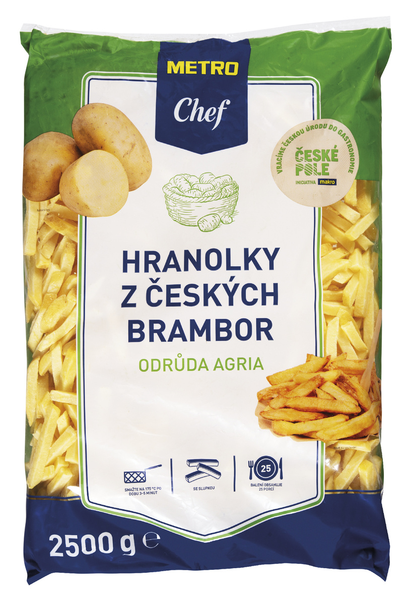 METRO Chef Hranolky s českých brambor mraž. 4 x 2,5 kg