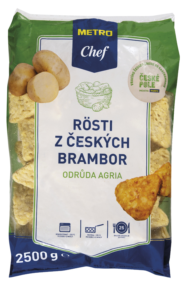 METRO Chef Rosti z českých brambor mraž. 4 x 2,5 kg