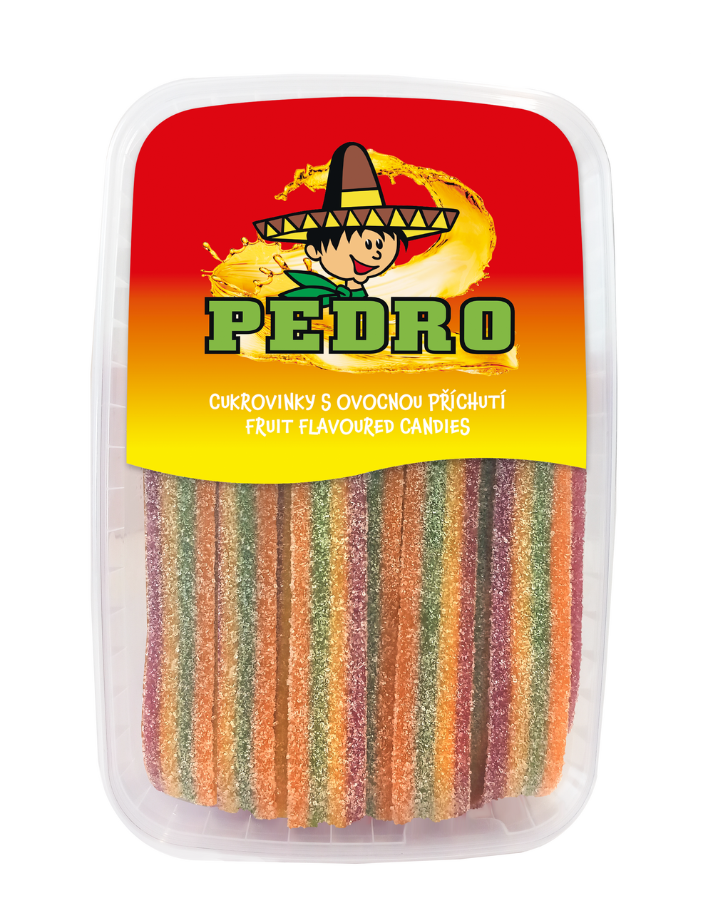 Kyselé duhové pásky 400 g dóza