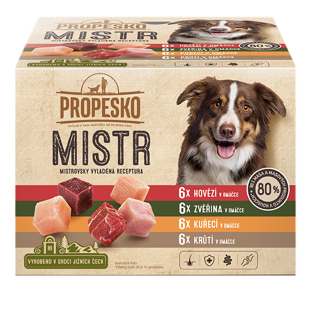 PROPESCO Mistr Mix masa pro psy 24 x 85 g
