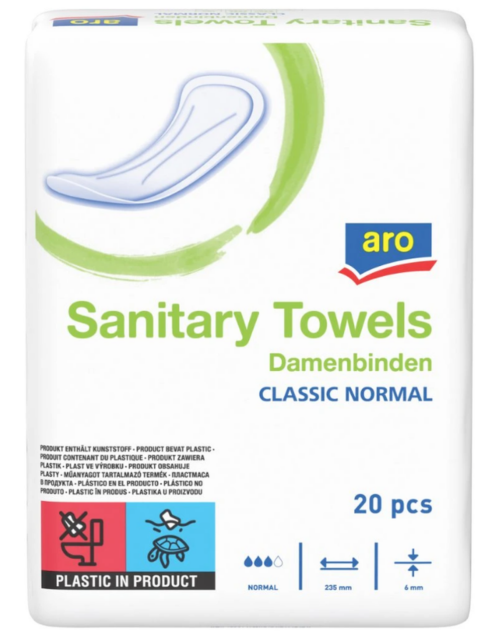 aro Classic Normal dámské vložky 20 ks