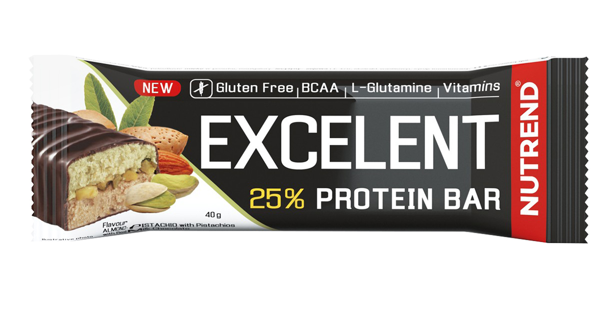 NUTREND Excelent Protein Bar mandle pistácie 40 g