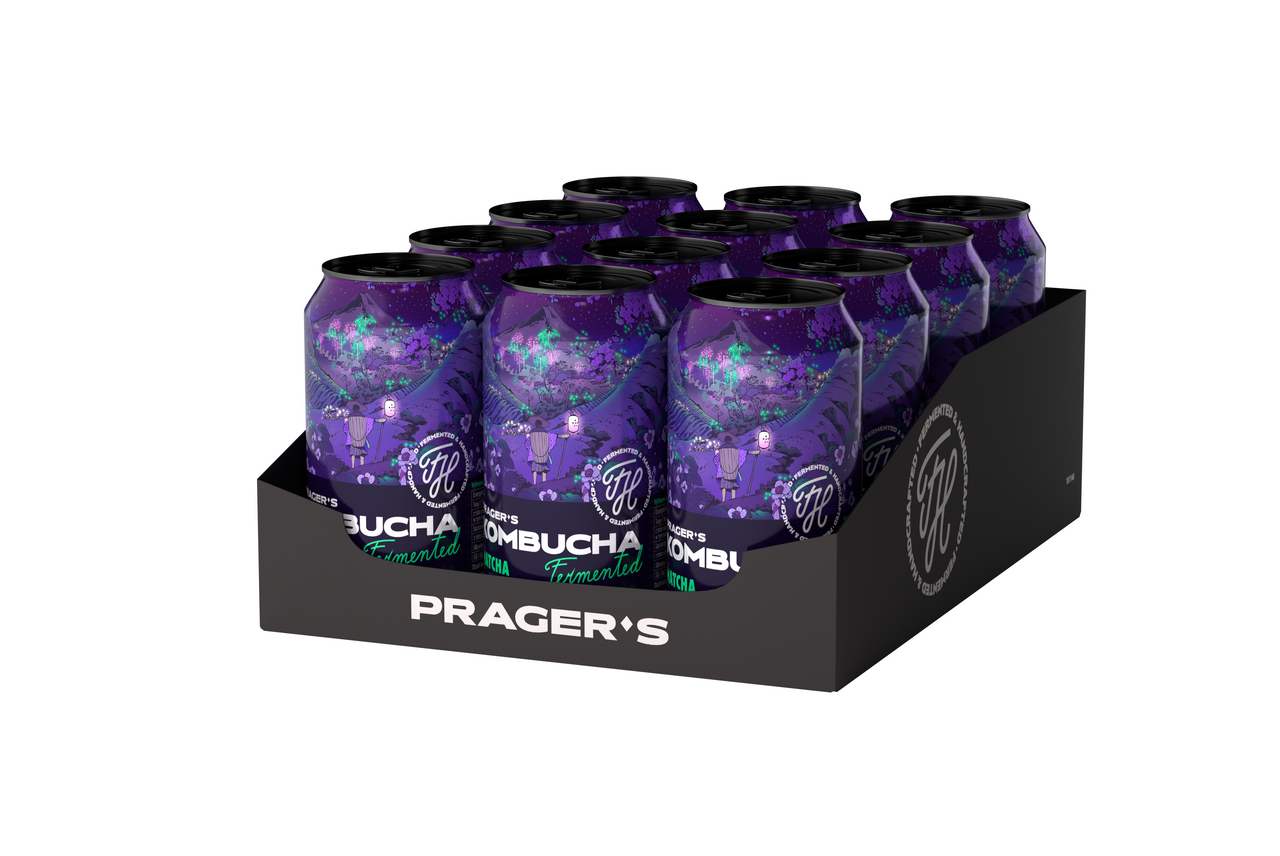 PRAGER'S Kombucha Matcha 12 x 330 ml