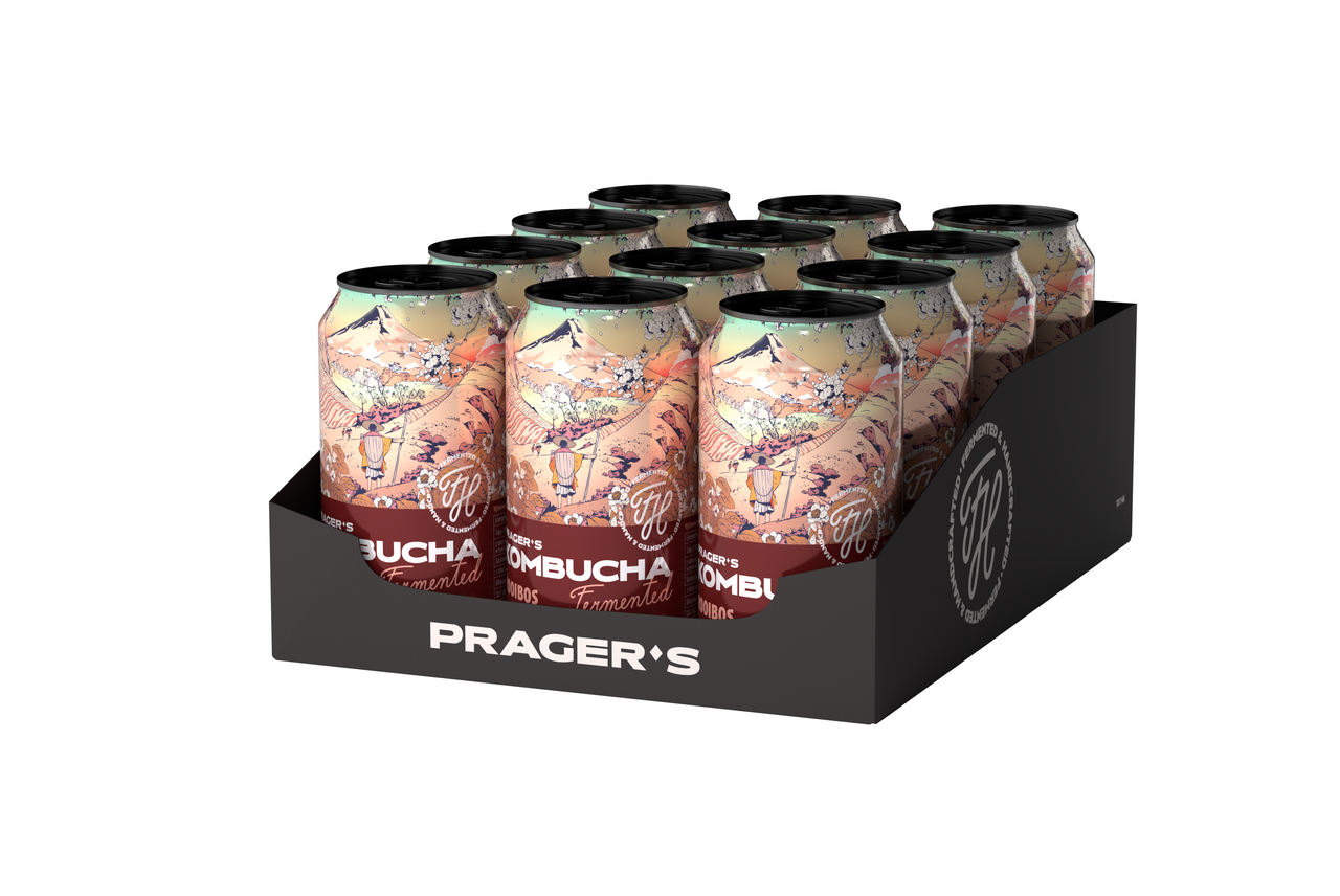 PRAGER'S Kombucha Rooibos 12 x 330 ml