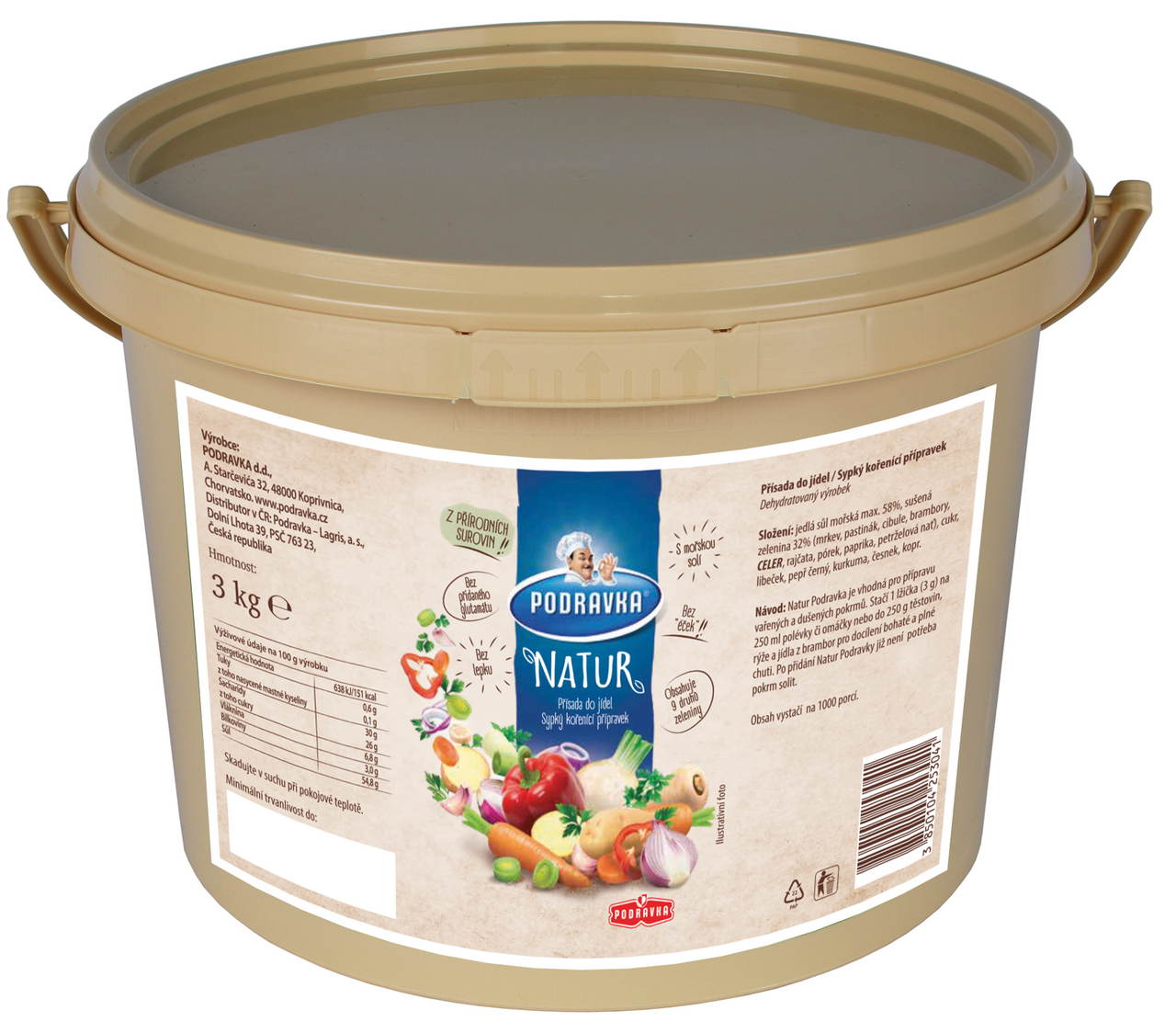 PODRAVKA Natur přísada 3 kg