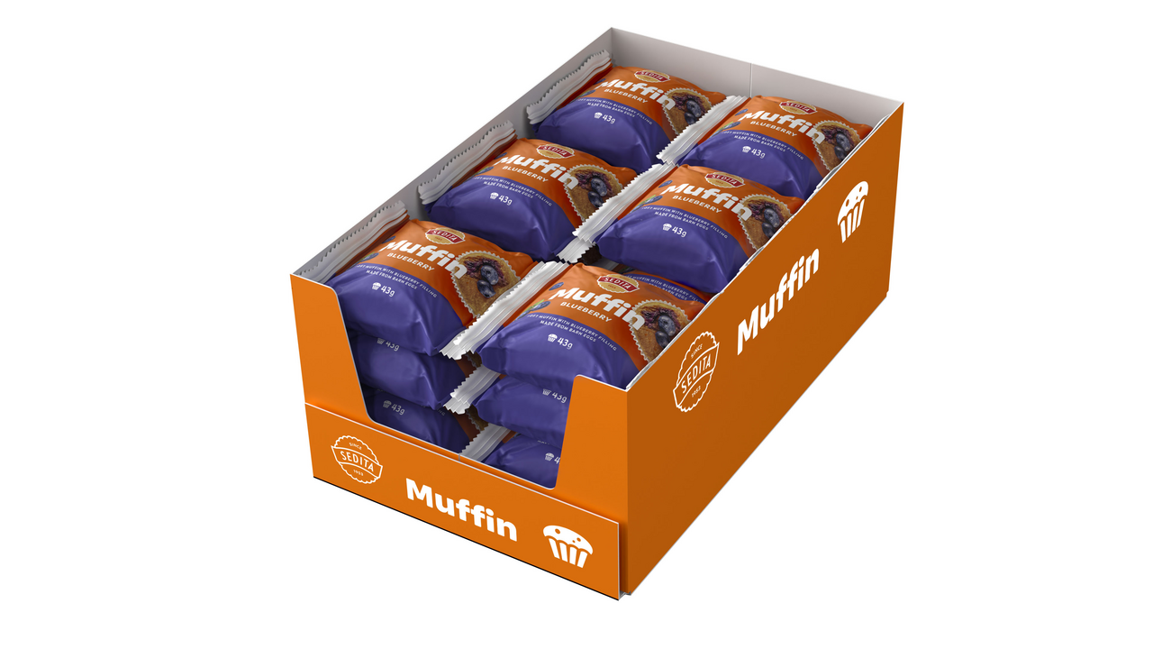 SEDITA Muffin Blueberry 18 x 43 g