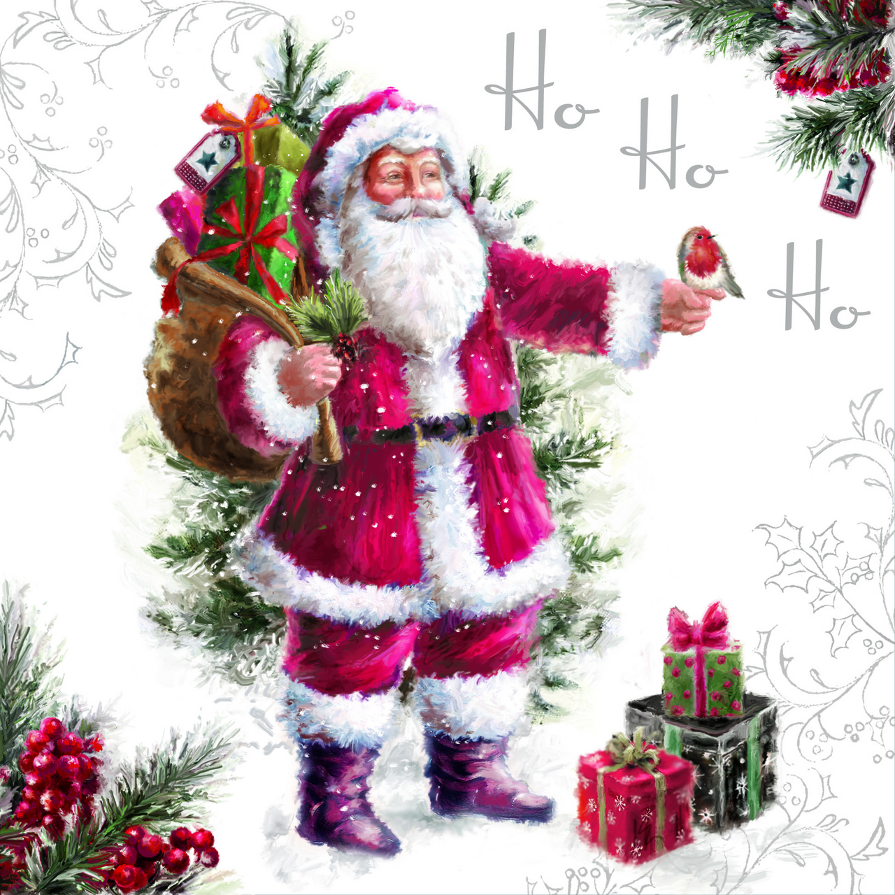 Ubrousky Hoho 3vrstvé 33 x 33 cm 20 ks