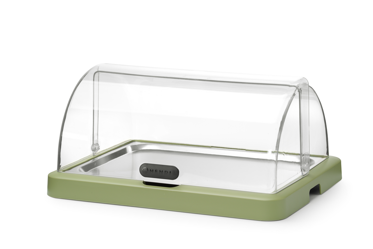 Chladící podnos vysoký + víko UNIQ 46 x 35,5 cm zelený 1 ks