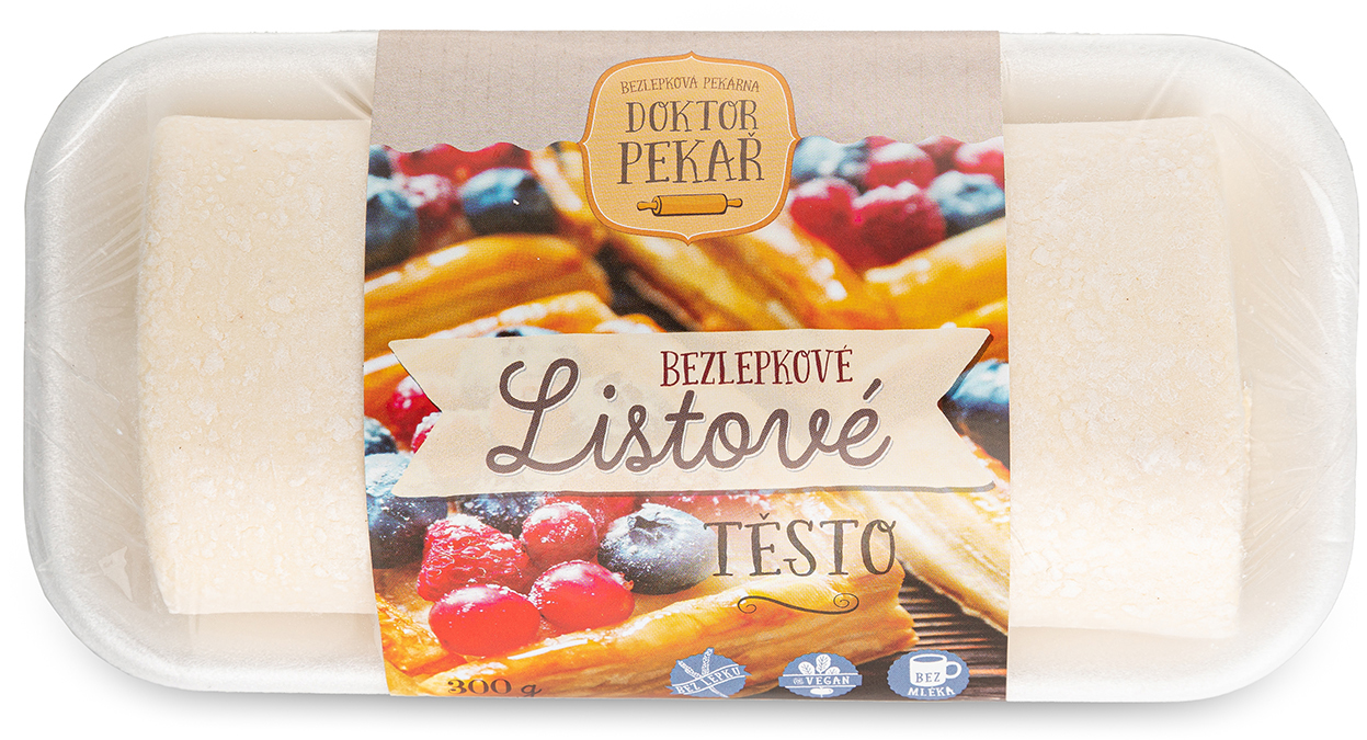 Listové těsto bezlepkové chlaz. 300 g