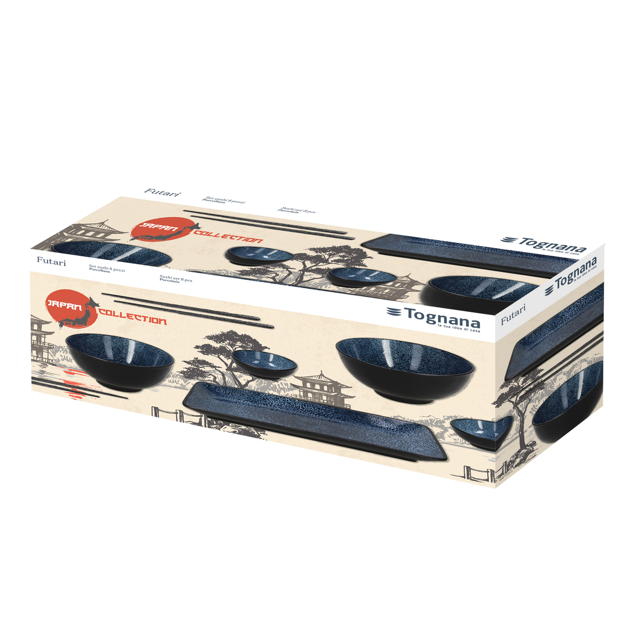 Sada Sushi FUTARI 8dílná porcelán 1 ks