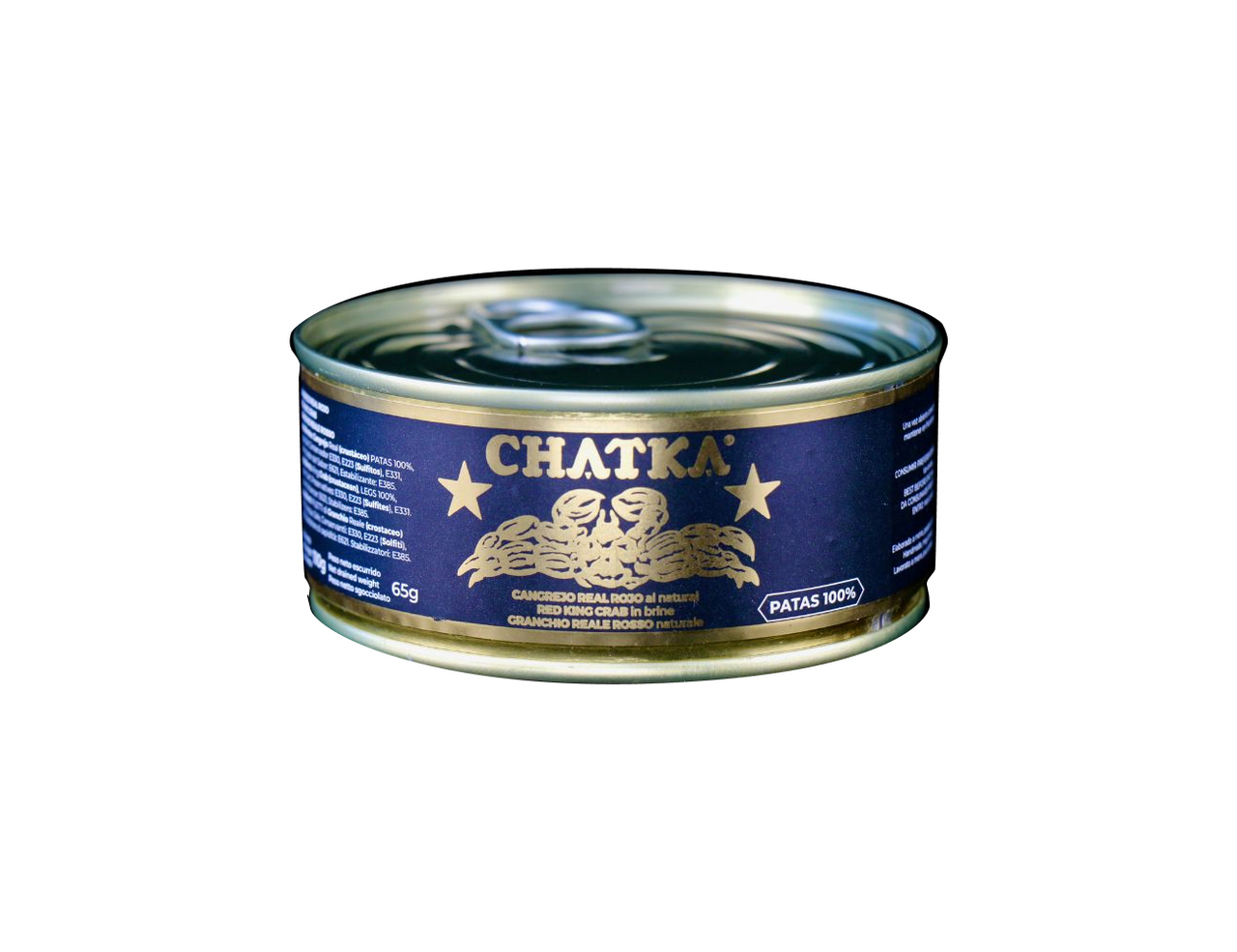 CHATKA 100 % krabí nohy (pevný podíl 65 g) chlaz. 110 g plech