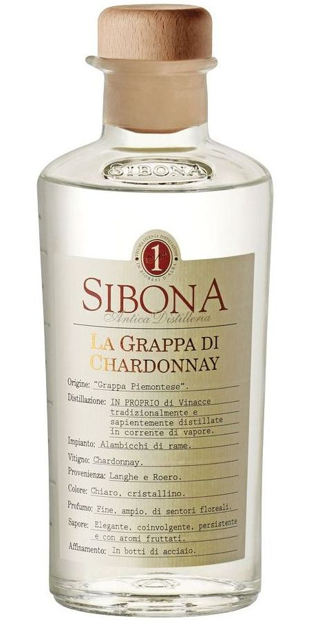 Sibona Grappa Chardonnay 40 % 500 ml
