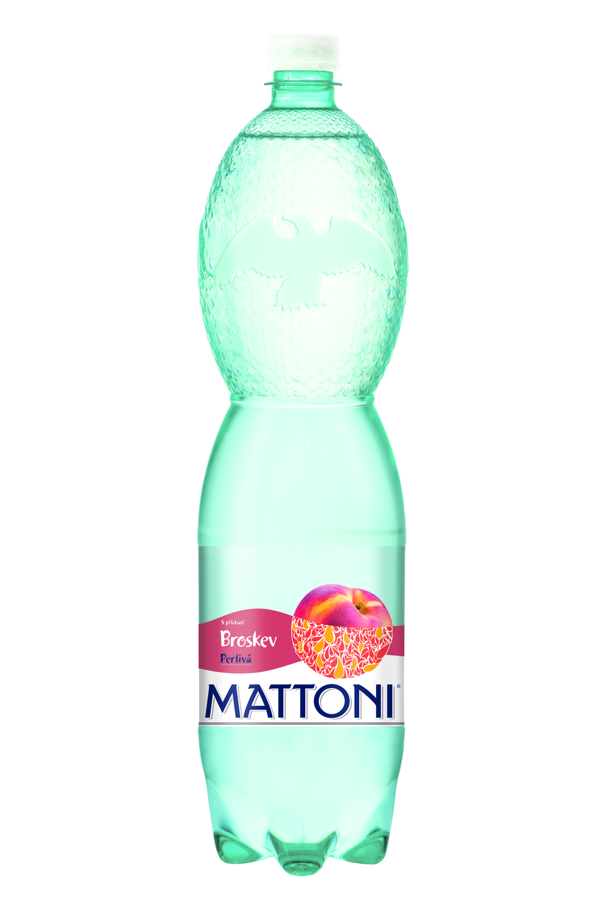 MATTONI Voda minerální perlivá broskev 6 x 1,5 l