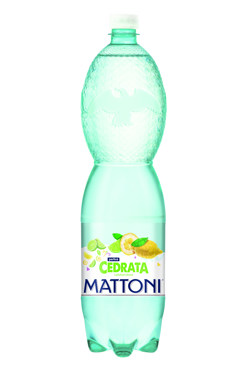 MATTONI Cedrata Voda minerální perlivá s příchutí citrusů 6 x 1,5 l