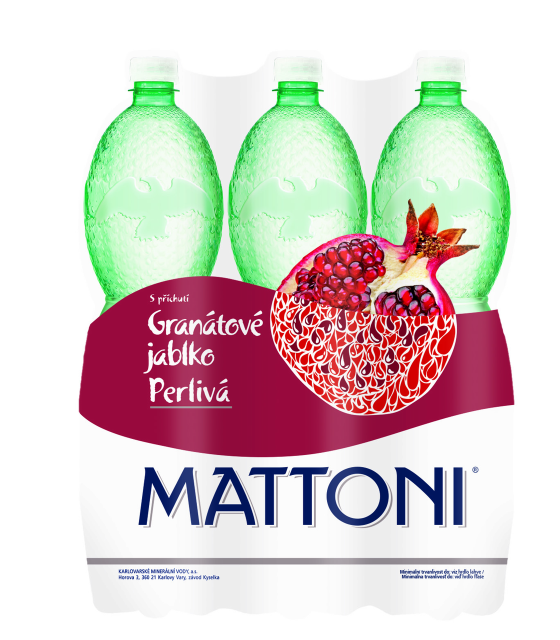 MATTONI Voda minerální granátové jablko 6 x 1,5 l