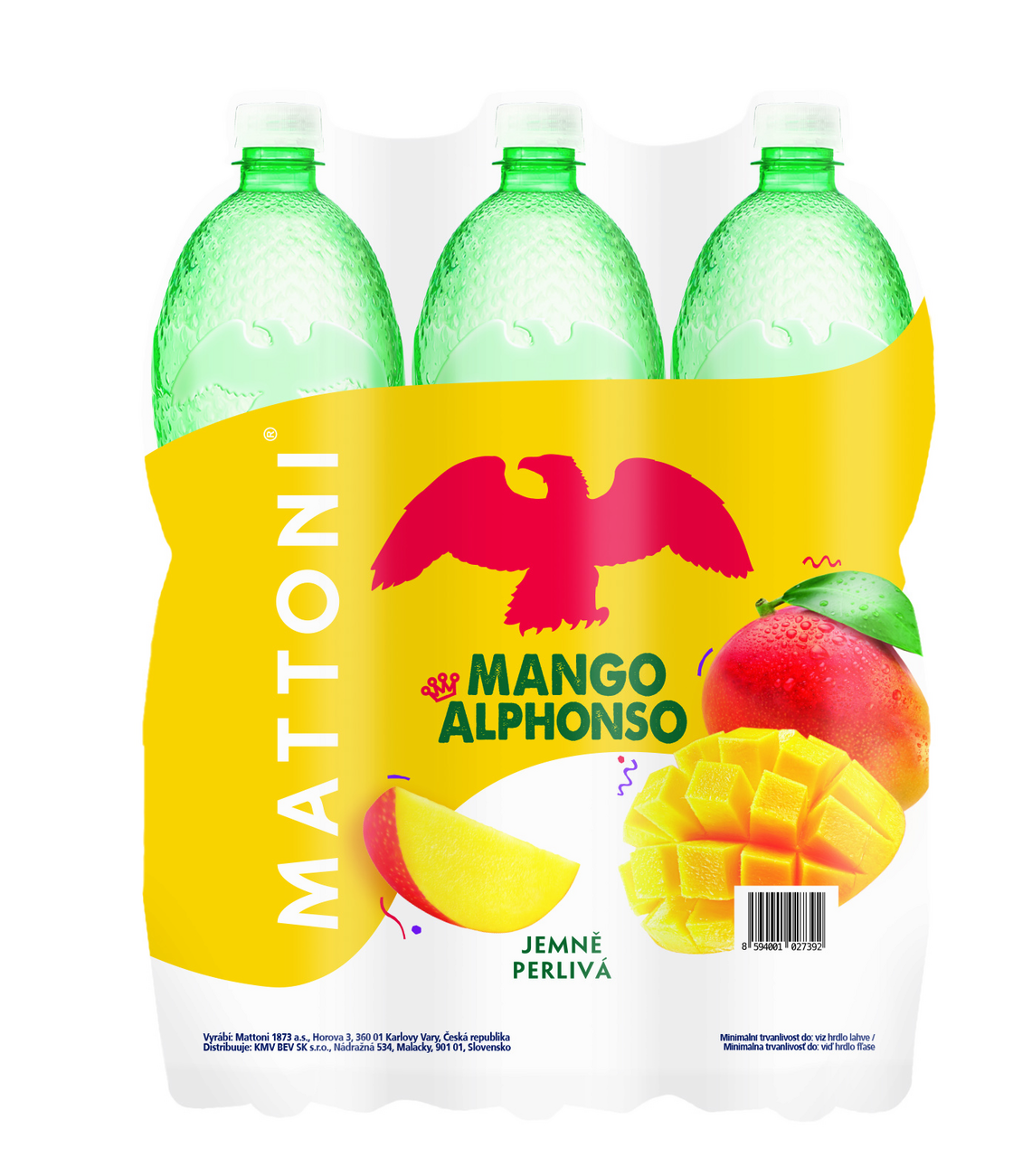 MATTONI Mango Alphonso 6 x 1,5 l