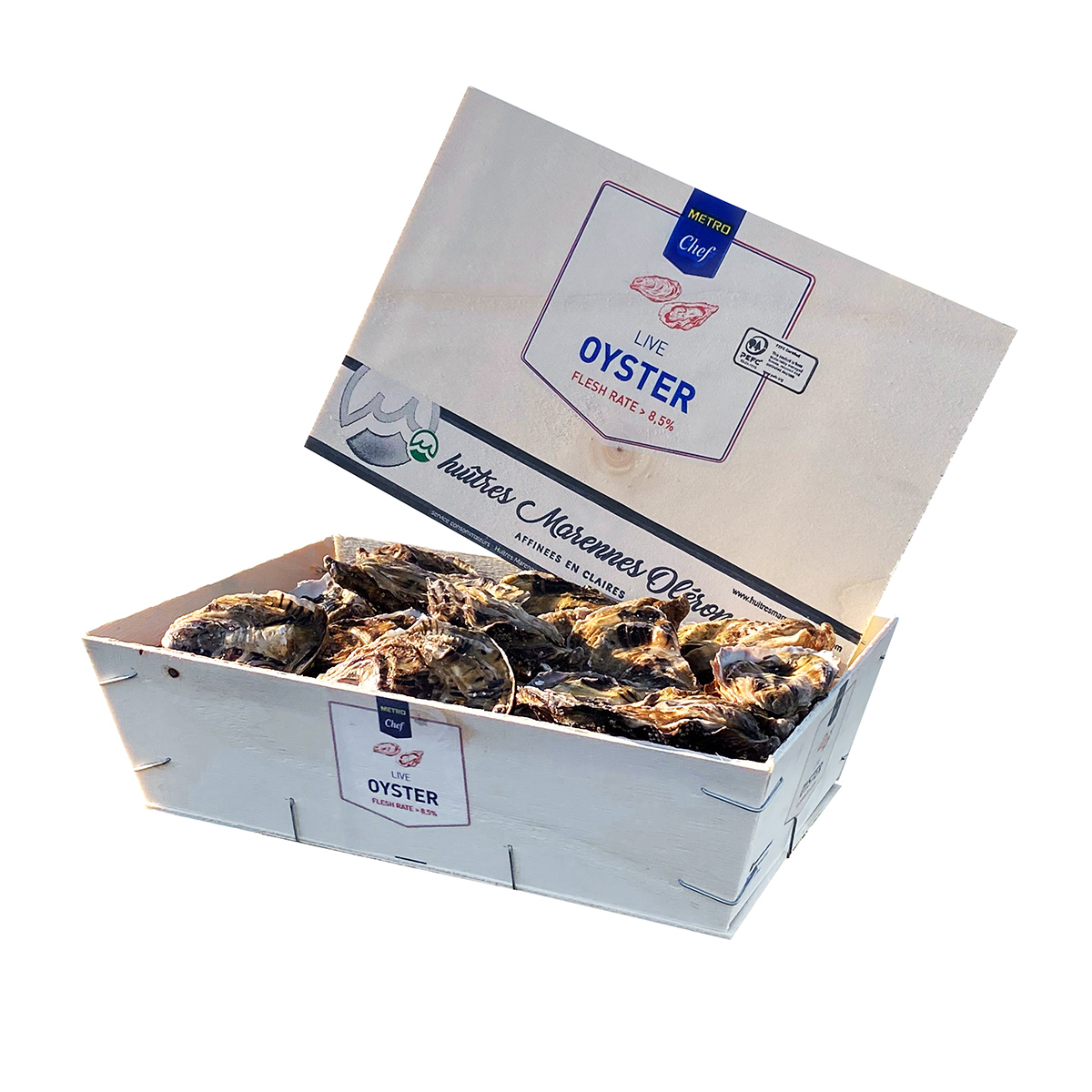 METRO Chef Ústřice Fines DC N°3 chlaz. váž. 48 ks