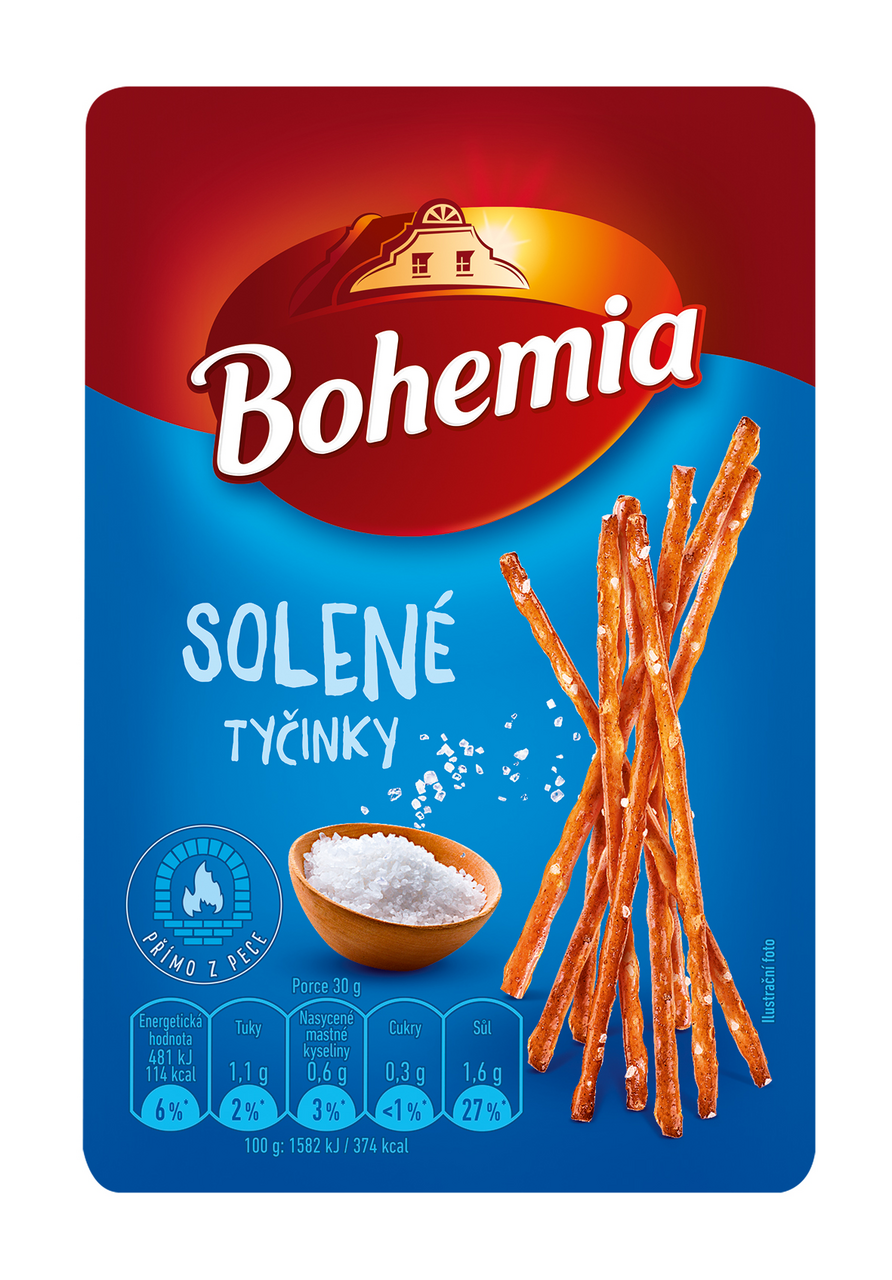 Bohemia Tyčinky solené 30 x 80 g