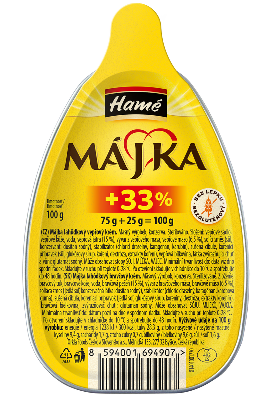 Hamé Májka 75 + 33 % 100 g