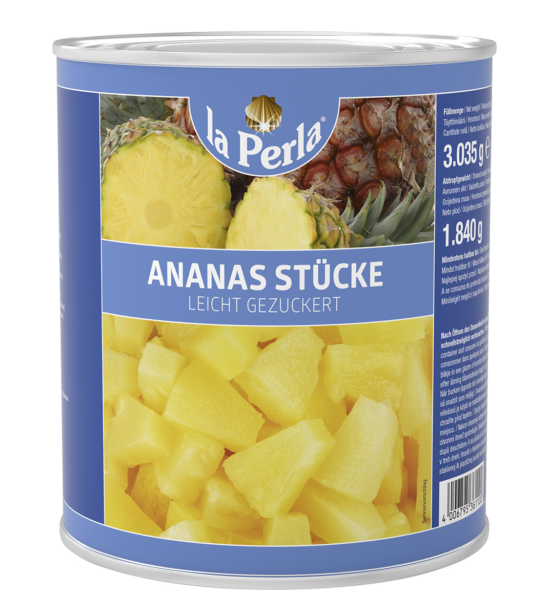 La Perla Ananas kousky 3035 g