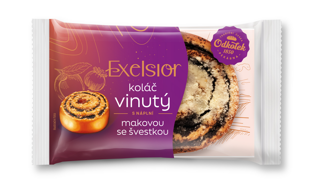 Koláč vinutý mák se švestkami 80 g