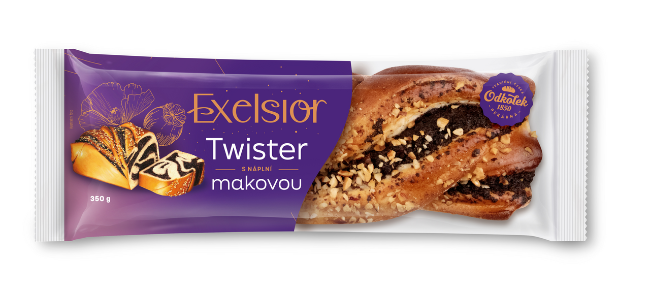 Twister s makovou náplní 350 g