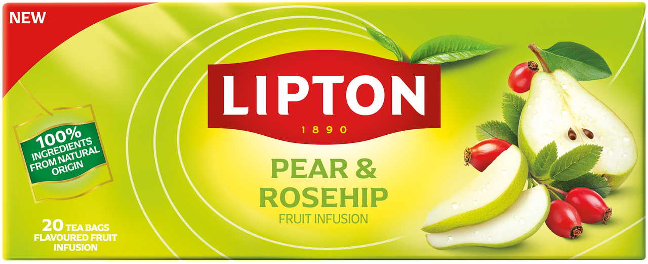 Lipton Čaj hruška šípek 20 x 1,7 g