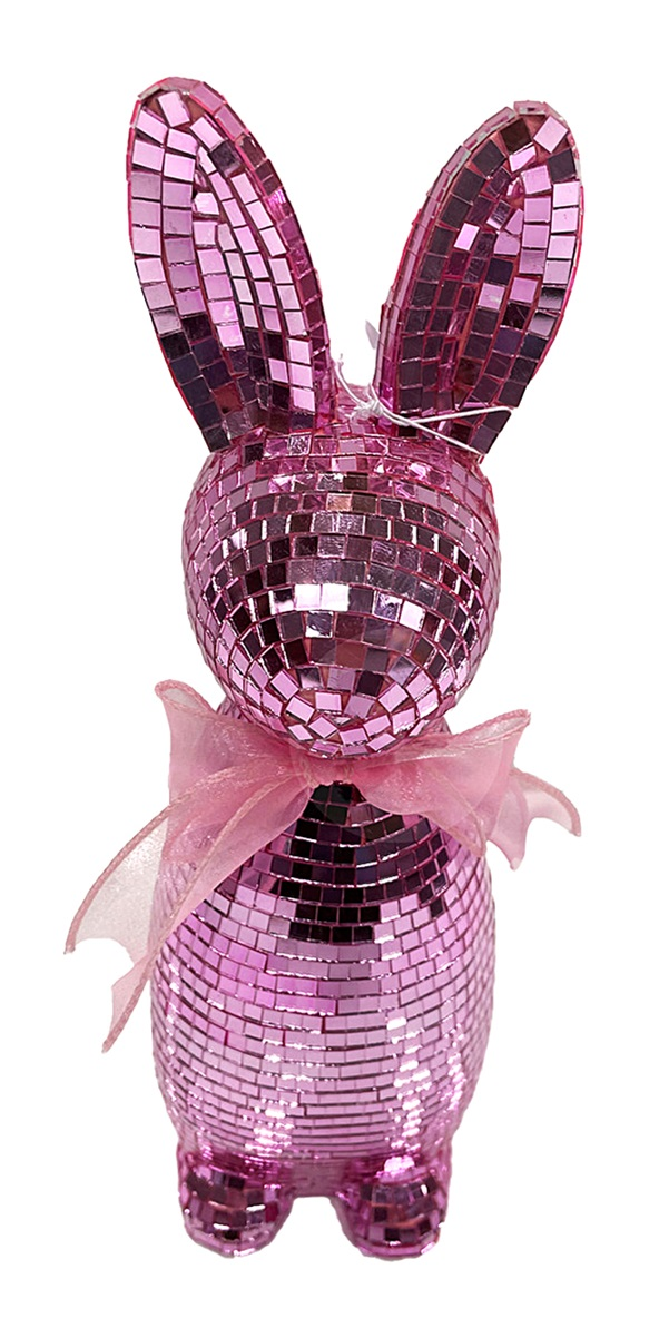 Zajíc disco 41 cm růžový 1 ks