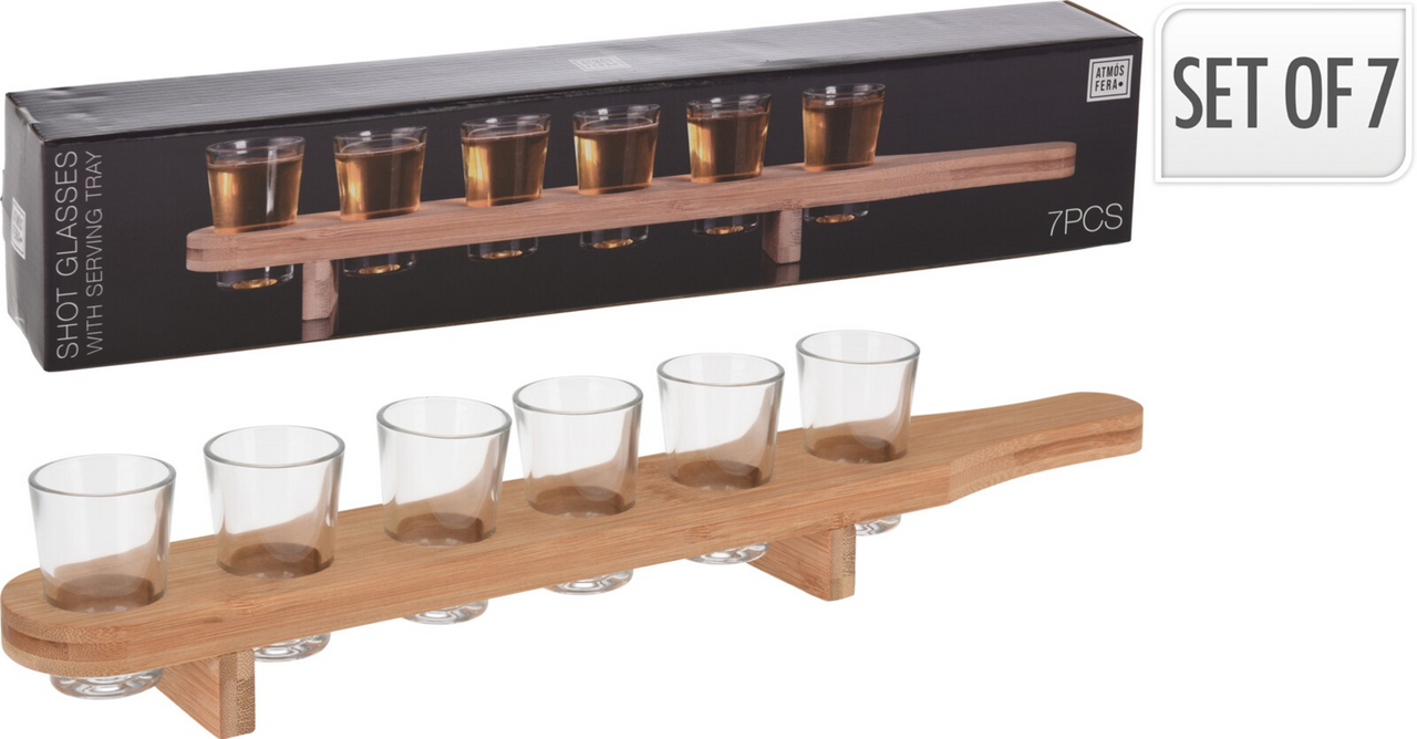 Set skleniček 40 ml 6 ks + podnos 1 ks