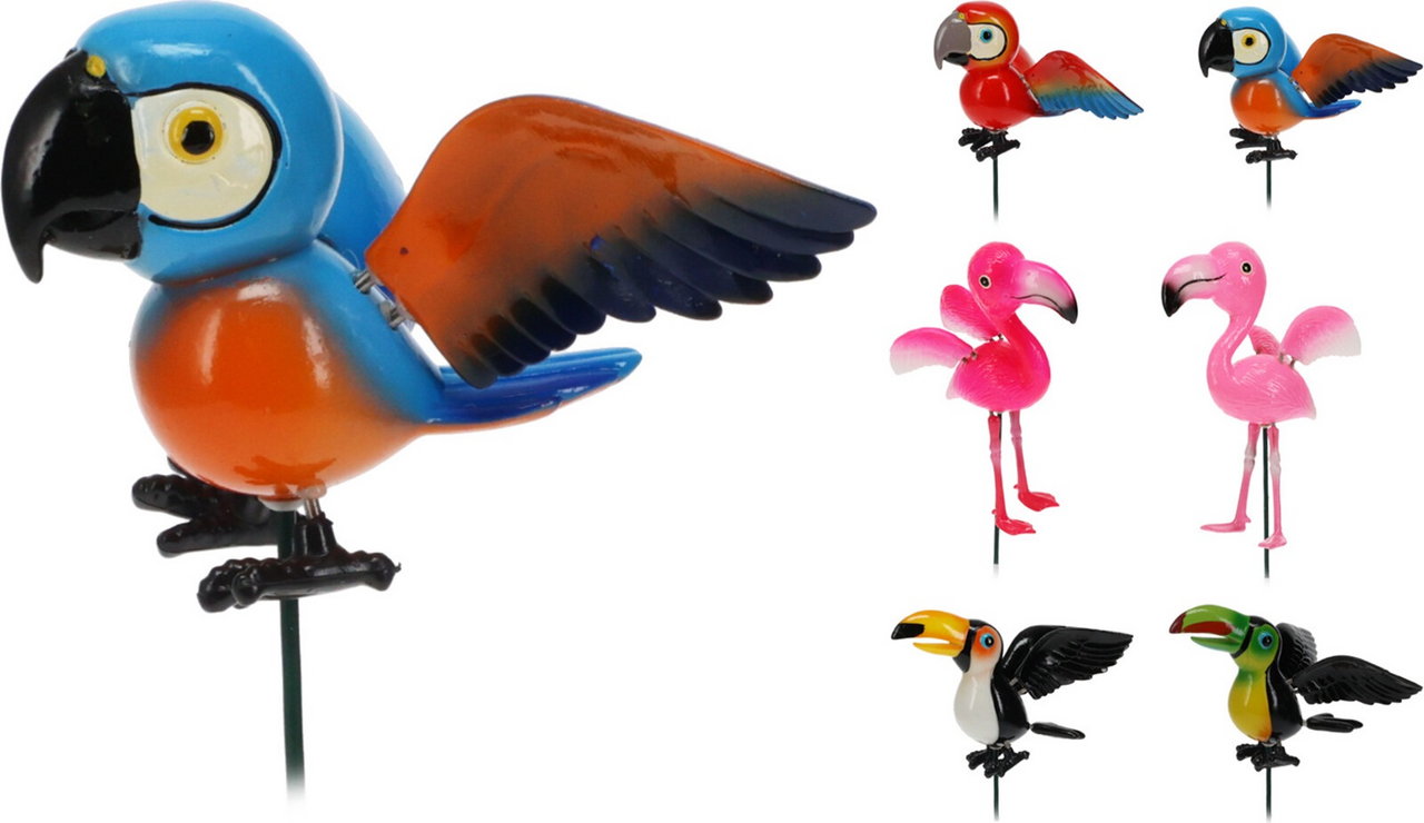 Dekorace zápich ptáci 3ASS 1 ks