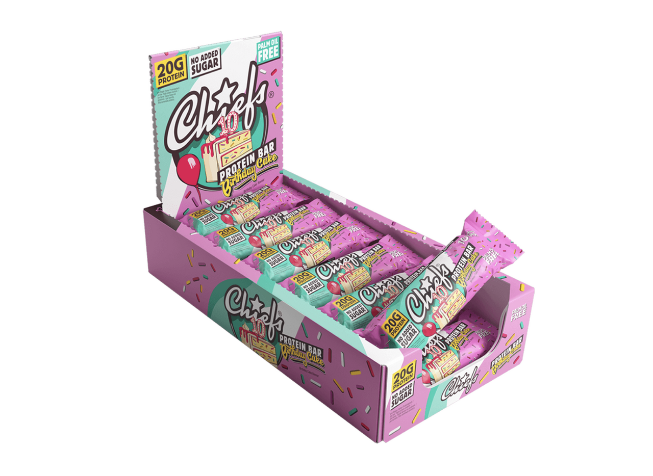 CHIEFS PROT.BIRTHDAY CAKE 55G 12x