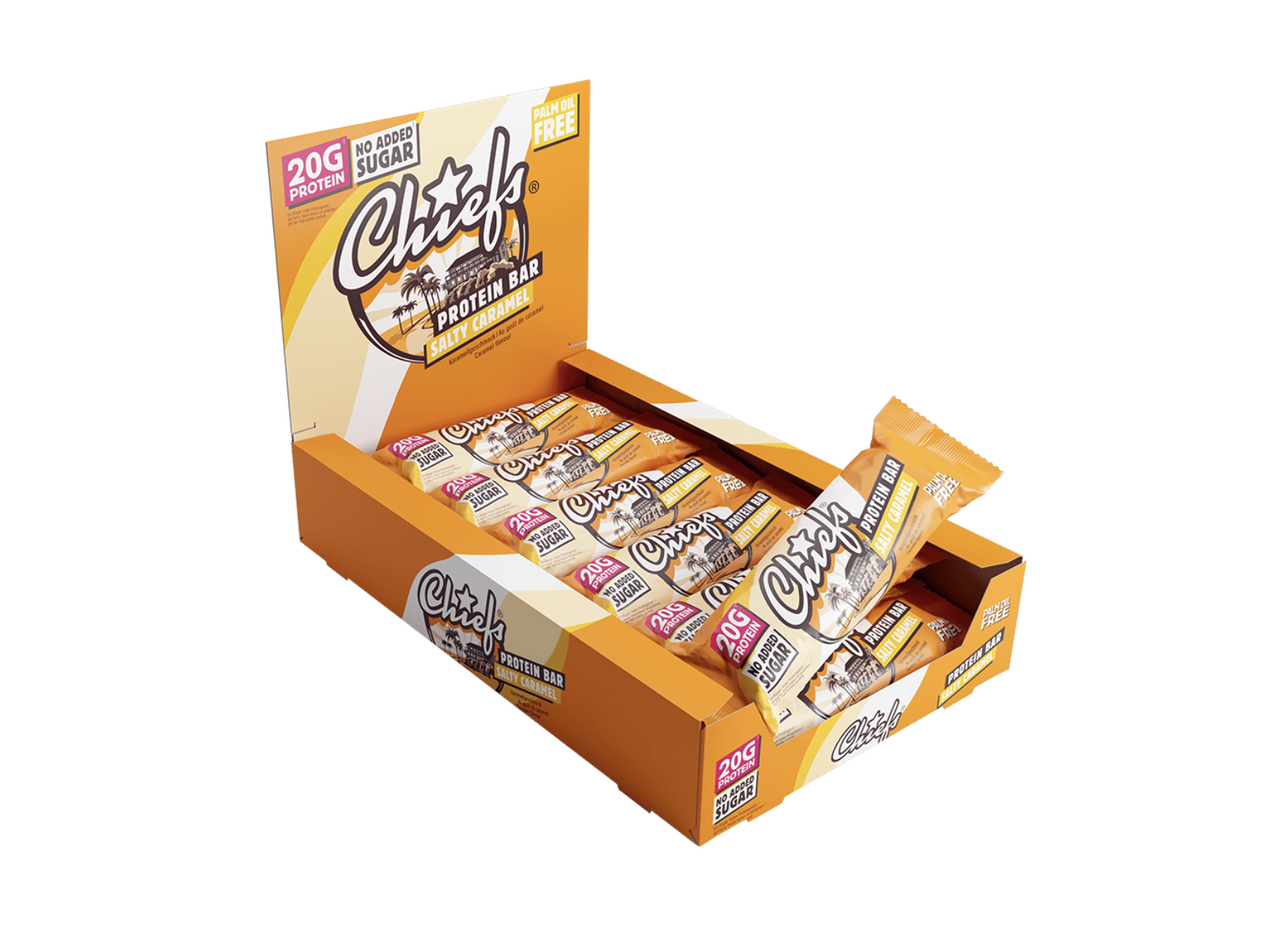 Chiefs Tyčinka Protein slaný karamel 12 x 55 g