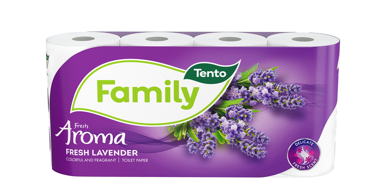 Tento Lavender Toaletní papír 2vrstvý 8 rolí