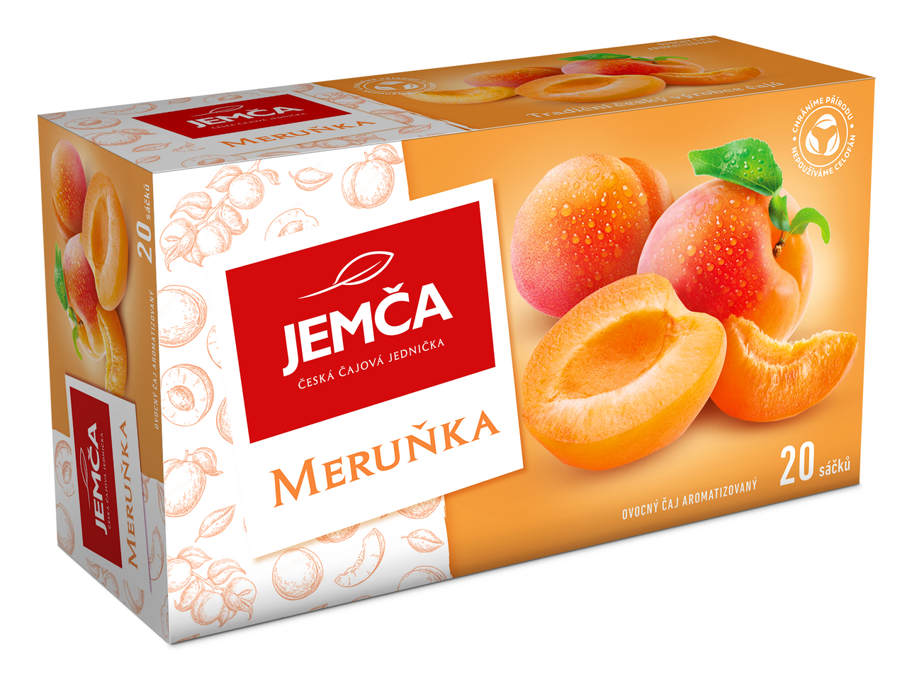 JEMČA Čaj meruňka 6 x 35 g