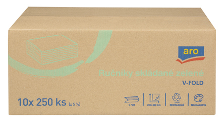 ARO ZZ RUČ.1VR ZELENÝ 10X250KS