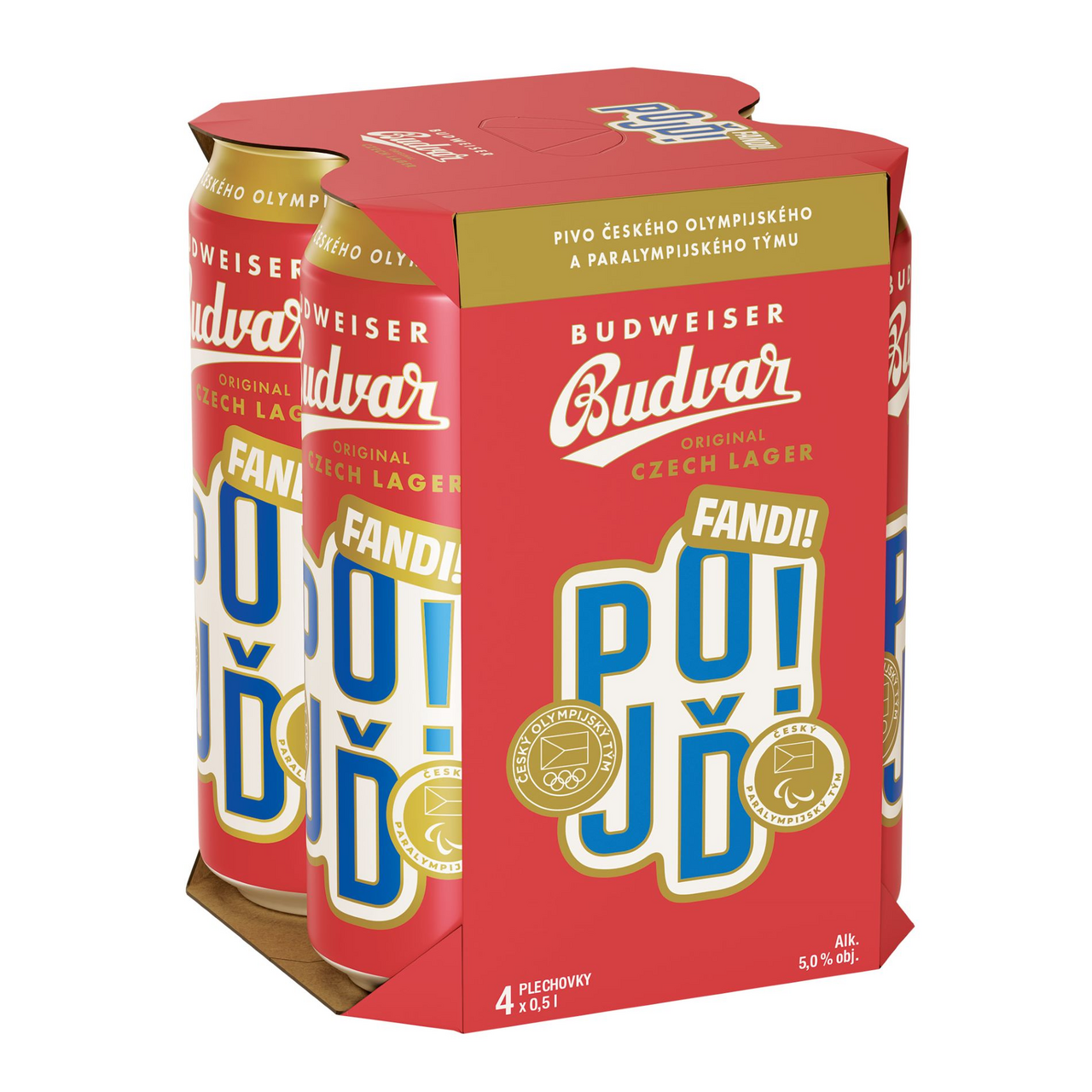 Budvar Original Pojď 4 x 500 ml plech multipack