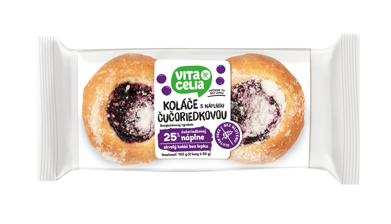 Koláče bezlepkový borůvka 2 x 50 g