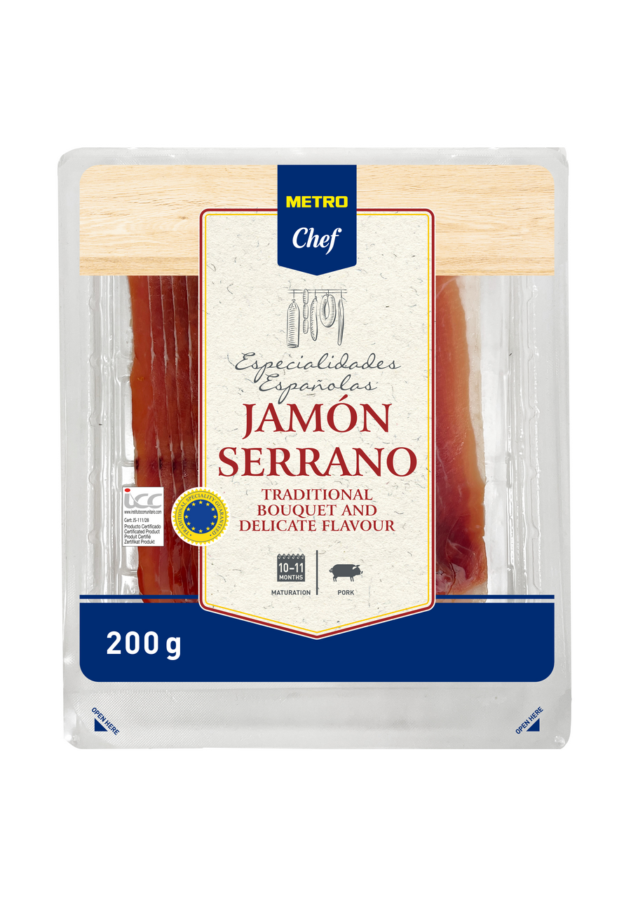 METRO Chef Jamón Serrano plátky chlaz. 200 g