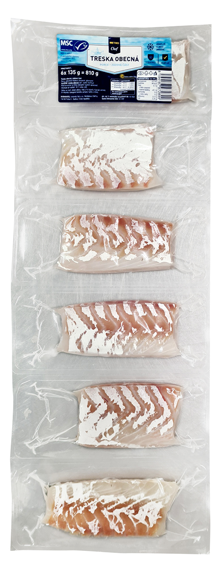 METRO Chef Treska porce SVK mraž. 6 x 135 g
