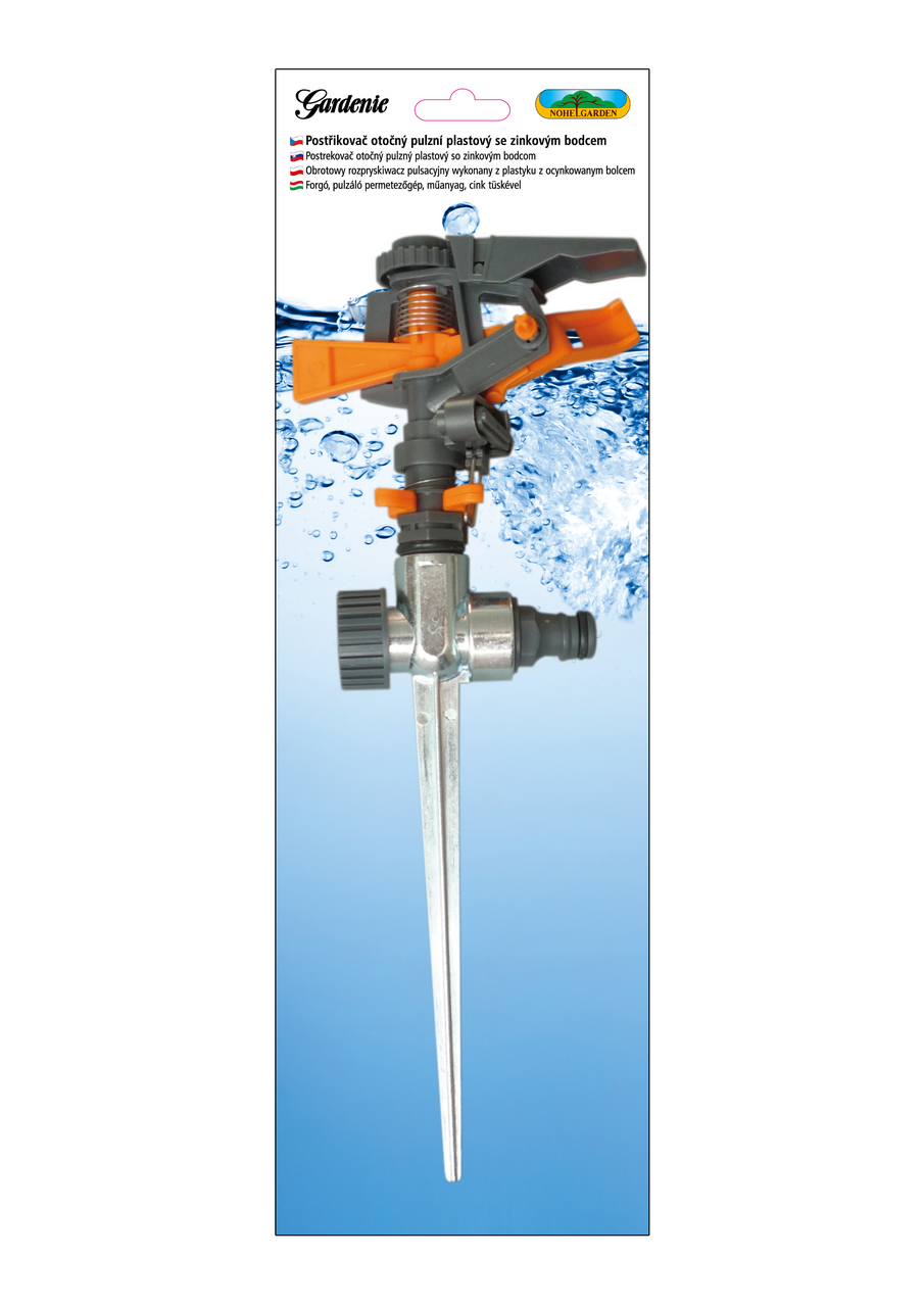 Postřikovač otočný pulzní plastový bodec 1 ks