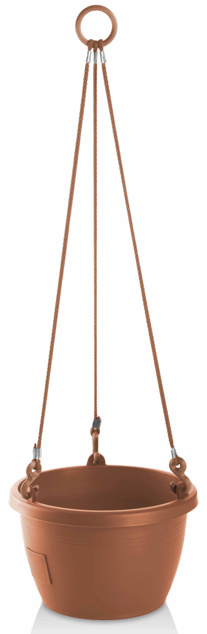 Žardinka samozavlažovací MARINA 25 x 16 cm plastová hnědá 1 ks