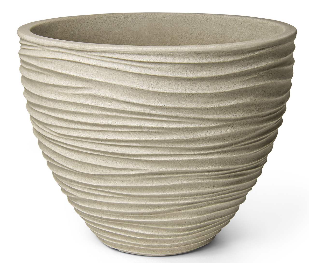 Obal na květník SYLT 40 x 31 cm plastový béžový 1 ks