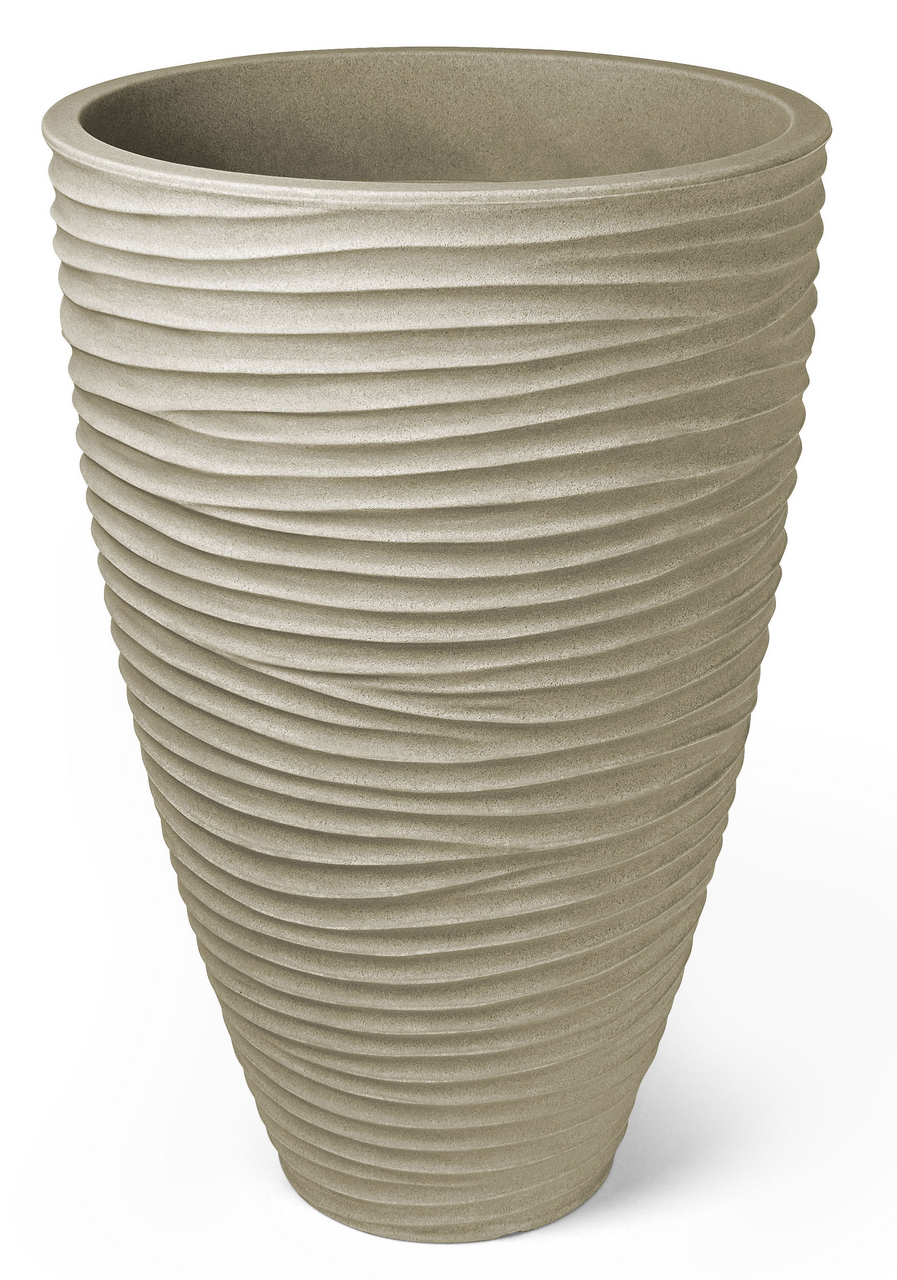 Obal na květník SYLT 40 x 60 cm plastový béžový 1 ks