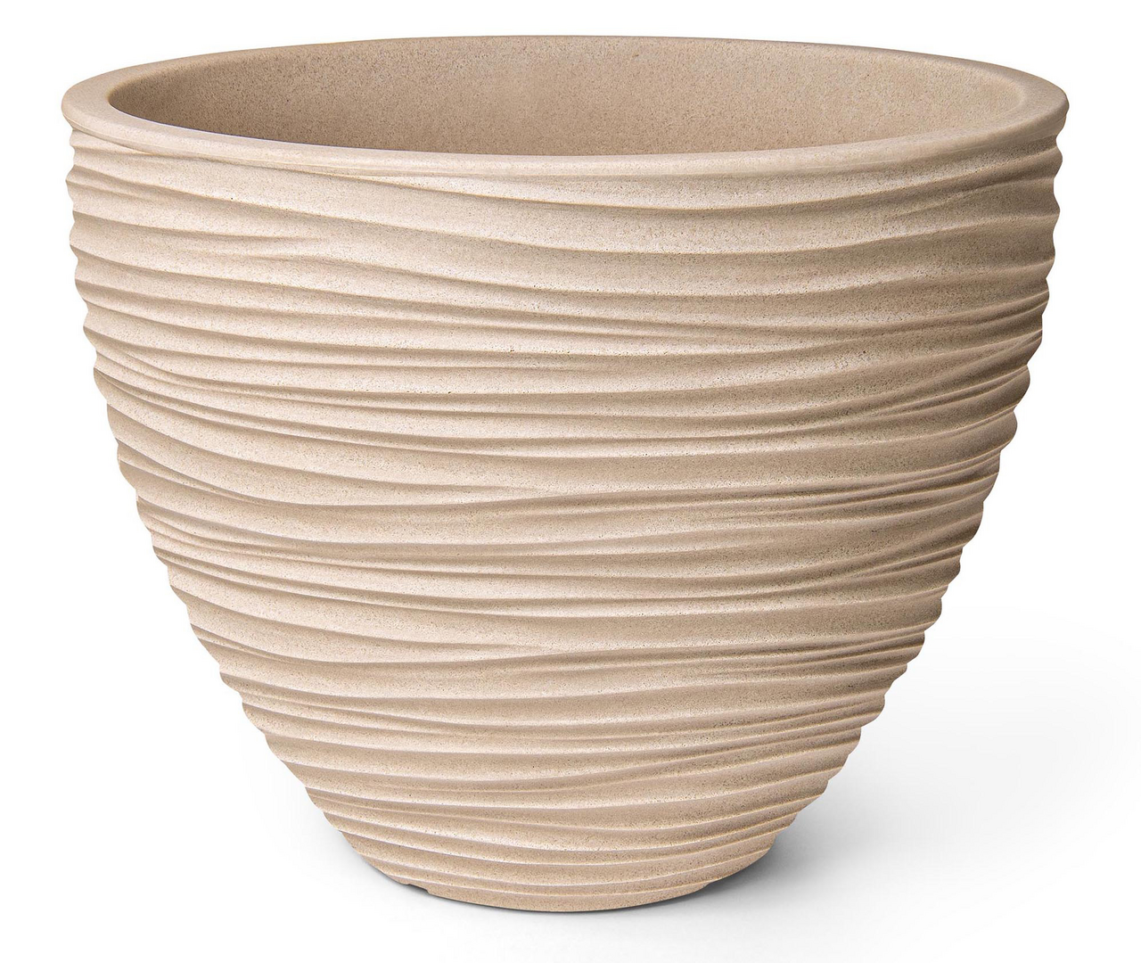 Obal na květník SYLT 50 x 38 cm plastový béžový 1 ks