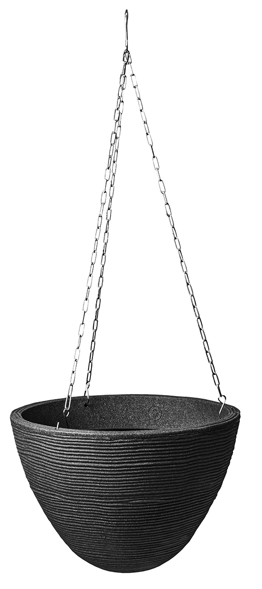 Žardinka závěsná TROPEA 33 x 25 cm plastová antracit 1 ks