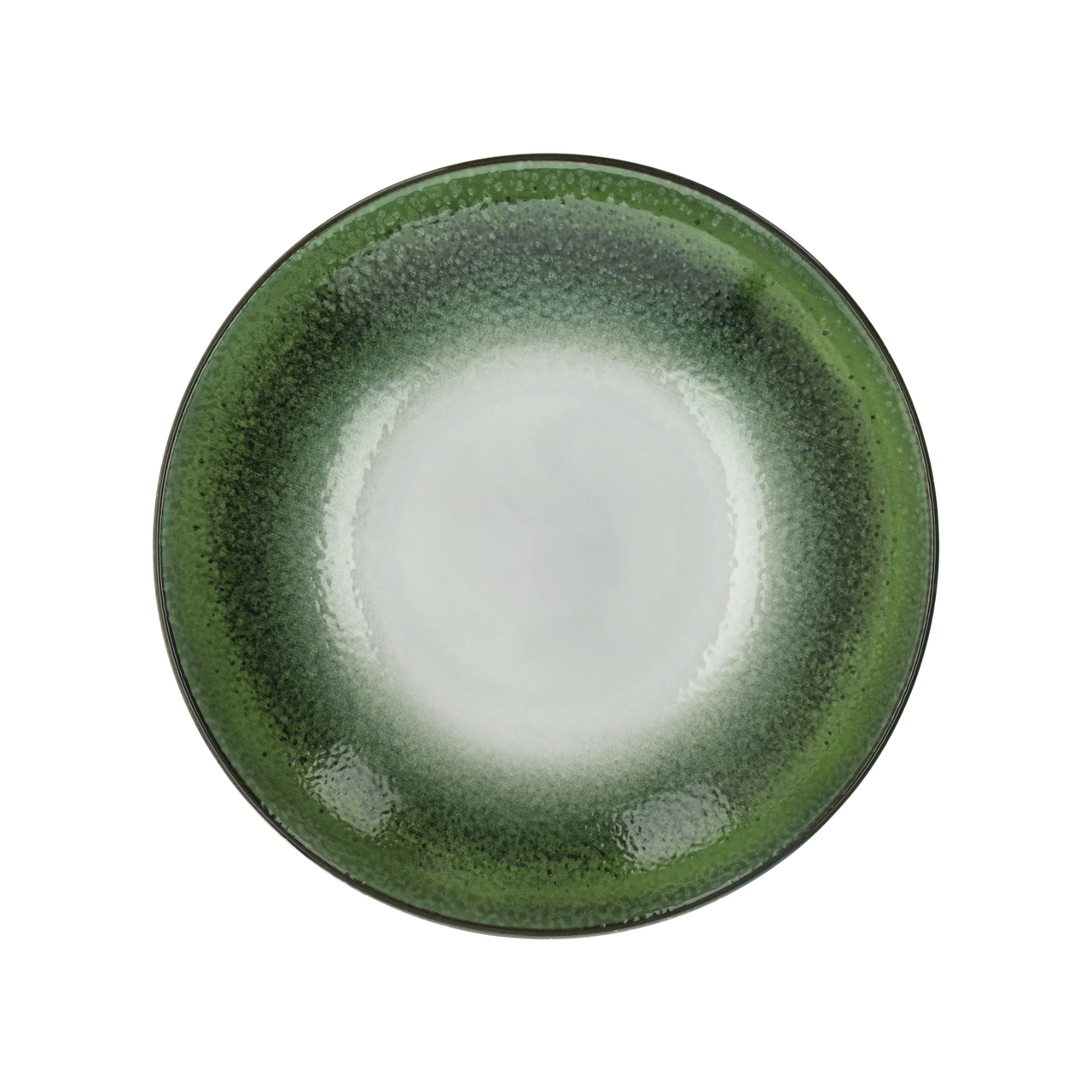 Talíř hluboký PETRA 30 cm porcelán zelený 1 ks