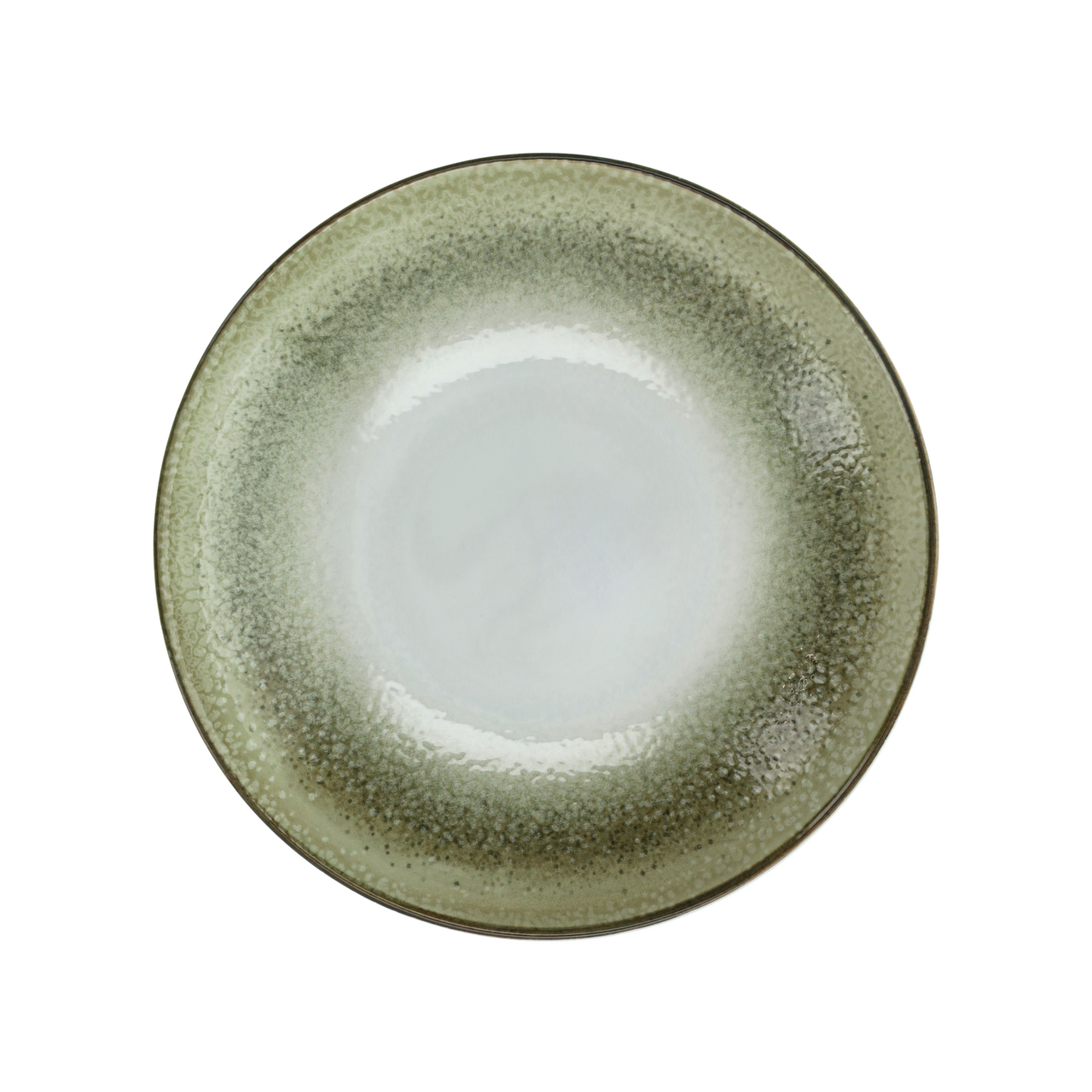 Talíř hluboký PETRA 30 cm porcelán khaki 1 ks