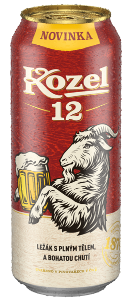 Kozel 12 pivo 24 x 500 ml plech multipack