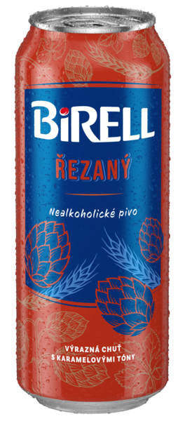 BIRELL Řezaný nealkoholické pivo 24 x 500 ml plech multipack